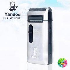 Máy Cạo Râu Khô Yandou W301U Không Dây Sạc Điện - Lưỡi Thép Không Gỉ Đa Năng, Cạo Khô Tiện Lợi, Dễ Dàng Mang Theo