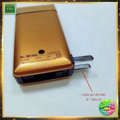 Máy Cạo Râu Yandou SC316 - Thiết Kế Nhỏ Gọn, Cạo Khô Không Rát, Sạc Điện Tiện Lợi, Phù Hợp Cho Đấng Mày Râu