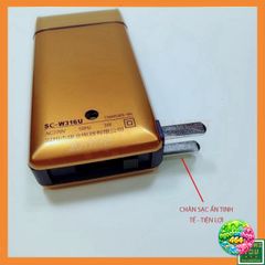 Máy Cạo Râu Nam Yandou SC316 - Màu Vàng Kim Sang Trọng, Không Rát, Sạc Điện, Thiết Kế Nhỏ Gọn, Dễ Dùng cho Đấng Mày Râu