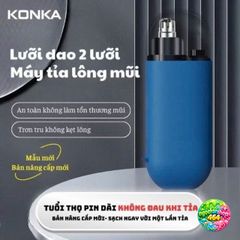 Máy Cạo Râu Cao Cấp YanDou RSCW 301 & Máy Tỉa Lông Mũi KonKa An Toàn, Không Đau, Thiết Kế Nhỏ Gọn, Tiện Dụng Cho Nam