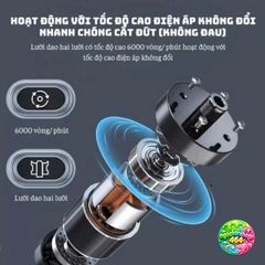 Máy Cạo Râu Cao Cấp YanDou RSCW 301 & Máy Tỉa Lông Mũi KonKa An Toàn, Không Đau, Thiết Kế Nhỏ Gọn, Tiện Dụng Cho Nam