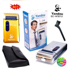 Máy Cạo Râu Khô YANDOU 301U - Pin Sạc Nhỏ Gọn Kèm Bao Da - Thời Gian Sạc 8 Giờ, Sử Dụng 30 Phút - Bảo Hành 12 Tháng