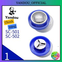 Lưỡi Cạo Râu Yandou SC501/SC502 - Lưỡi Thay Thế Đơn Giản, Thép Không Gỉ, Chăm Sóc Râu Nam, Bền Bỉ, Tiện Lợi