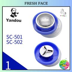 Lưỡi Thay Máy Cạo Râu Xoay Yandou SC501/SC502 - Bộ Lưỡi Thép Không Gỉ Thay Thế Định Kỳ cho Hiệu Suất Tối Ưu