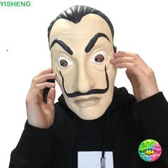 Mặt Nạ Halloween Salvador Dali DIY - Phụ Kiện Trang Phục Cosplay Tiệc Hóa Trang Phim La Casa de Papel