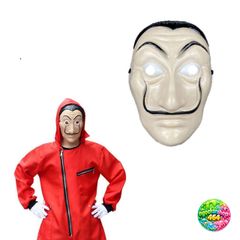 Mặt Nạ Halloween Salvador Dali DIY - Phụ Kiện Trang Phục Cosplay Tiệc Hóa Trang Phim La Casa de Papel