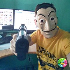 Mặt Nạ Halloween Salvador Dali DIY - Phụ Kiện Trang Phục Cosplay Tiệc Hóa Trang Phim La Casa de Papel