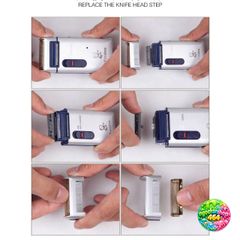 Lưỡi Cạo Râu Yandou Thay Thế - Bộ Lưỡi Ngang Thép Không Gỉ Dùng Cho Máy Cạo Râu RSCW 301U, 316U, 311U