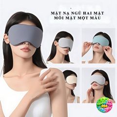 Mặt Nạ Ngủ Che Mắt Hai Mặt - Lụa Mát Lạnh Thoáng Khí, Dễ Dàng Điều Chỉnh, Giải Pháp Ngủ Ngon Cho Mọi Người