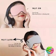 Mặt Nạ Ngủ Che Mắt Hai Mặt - Lụa Mát Lạnh Thoáng Khí, Dễ Dàng Điều Chỉnh, Giải Pháp Ngủ Ngon Cho Mọi Người