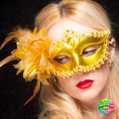 Mặt Nạ Nửa Mặt Đính Kim Cương Tinh Tế - Phụ Kiện Hóa Trang Công Chúa Cho Tiệc Halloween và Lễ Hội