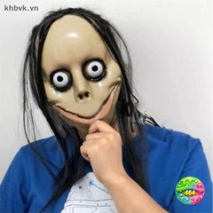 Mặt nạ Halloween Ma nữ tóc dài - Phụ kiện trang trí cosplay Halloween, quán bar, bữa tiệc hóa trang cho người lớn