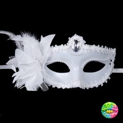 Áo Mặt Nạ Venetian Đính Kim Cương Phối Lông Vũ Màu Tím - Phụ Kiện Tiệc Cưới và Lễ Hội Sang Trọng cho Nữ