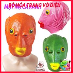 Mặt Nạ Cá Da Xanh Silicon & Ếch Xanh - Phụ Kiện Cosplay Hài Hước Cho Fan Game & Hacker Thú Vị