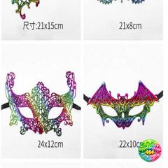 Mặt Nạ Mắt Ren Gợi Cảm Mạ Vàng - Phụ Kiện Hóa Trang Thời Thượng Cho Tiệc Halloween & Vũ Hội Cosplay