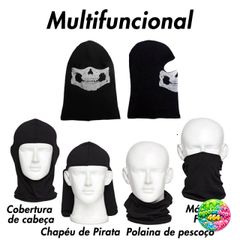 Mặt Nạ Ma Đen Fullface Balaclava Cosplay Halloween - Bảo Vệ Mặt và Cổ, Vải Lưới Thoáng Khí Chất Lượng Cao