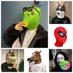 Mặt Nạ Cosplay Halloween Cá Xanh Độc Đáo - Silicone An Toàn, Lý Tưởng Cho Bữa Tiệc Hóa Trang Vui Nhộn