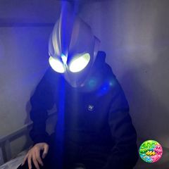 Mặt Nạ Cosplay Ultraman Phát Sáng - Phụ Kiện Halloween Unisex Cho Lễ Hội Hóa Trang và Đạo Cụ Vui Nhộn