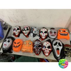 Mặt Nạ Halloween LED Chùm Đầu - Mẫu ĐẸP Dành Cho Người Lớn và Trẻ Em - Phụ Kiện Tiệc Hóa Trang Chất Liệu Nhựa