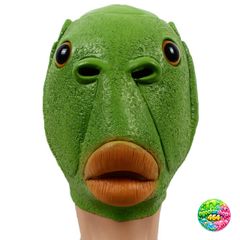 Mũ Đội Đầu Hóa Trang Silicon Hình Cá Xanh - Phụ Kiện Tham Gia Tiệc Halloween, Giáng Sinh và Nhập Vai Thú Vị