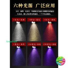 Đèn Pin Đa Năng 6 Chế Độ Ánh Sáng Cao Cấp - Soi Đá Quý, Phát Hiện Tiền Giả, Giấy Tờ Chính Xác, Tiện Ích Dụng Cụ