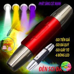 Đèn Soi Đá Quý Cao Cấp - 6 Loại Ánh Sáng Siêu Mạnh Dùng Ngoài Trời - Phát Hiện Giấy Tờ Và Tiền Giả Chính Xác 100%