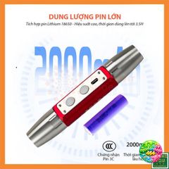 Đèn Soi Giấy Tờ, Tiền, Đá Quý Cao Cấp - 6 Ánh Sáng Siêu Mạnh, Sạc Trực Tiếp, Chống Nắng, Dụng Cụ Kiểm Tra Thật Giả
