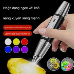 Đèn Pin Soi Sáng Đá Quý 6 Chế Độ Ánh Sáng - Phát Hiện Giả - Thiết Bị Tiện Ích Đánh Giá Chất Lượng Đá và Giấy Tờ