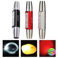 Đèn Pin Soi Sáng Đá Quý 6 Chế Độ Ánh Sáng - Phát Hiện Giả - Thiết Bị Tiện Ích Đánh Giá Chất Lượng Đá và Giấy Tờ