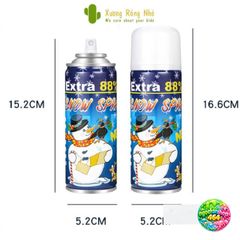Xịt Tuyết Giáng Sinh 205ml - Bình Xịt Tuyết An Toàn Cho Tiệc Sinh Nhật, Lễ Hội 88% - Tạo Không Khí Vui Vẻ Ấm Áp
