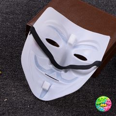 Mặt Nạ Vàng Anonymous - Phụ Kiện Cosplay Hacker Dành Cho Halloween, Hóa Trang ấn Tượng