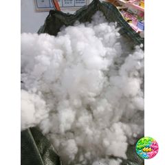 Bông Thủy Tĩnh Cao Cấp Trắng Tinh Khôi - Trang Trí Noel, Tạo Tuyết, Bộ Đệm Gối Handmade An Toàn Cho Bé và Người Lớn