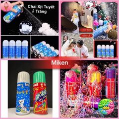 Chai Xịt Tuyết 210ml - Dụng Cụ Tiệc Sinh Nhật, Lễ Noel, Tưng Bừng Tết, Dễ Dàng Lau Chùi, Tuyết Tự Tan