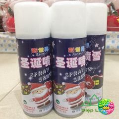 Bình Xịt Tuyết Noel 250ml - Phụ Kiện Trang Trí Tiệc Sinh Nhật, Giáng Sinh, Sự Kiện Vui Vẻ, Tạo Không Khí Mùa Lễ Hội
