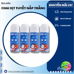 Bình Xịt Tạo Tuyết Trắng Trang Trí Giáng Sinh - Bé Sử Dụng Để Xịt Tiệc Sinh Nhật & Thông Noel