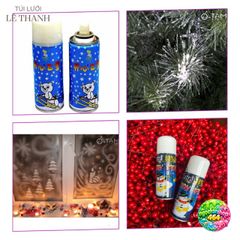 Bình Xịt Tuyết Trang Trí Giáng Sinh 200ml - Tạo Tuyết Rơi Đẹp Cho Cây Thông & Tiệc Mừng Noel