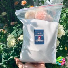 Bột Tuyết Nhân Tạo 1KG - Bột SAP Giả Tuyết Trang Trí Noel & Tiểu Cảnh Mùa Đông - An Toàn Cho Trẻ Em, Thí Nghiệm STEM