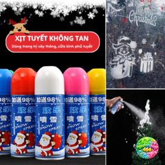 Xịt Tuyết Nhân Tạo 280ml - Trang Trí Giáng Sinh Cây Thông & Cửa Kính - Dễ Dàng Sử Dụng Cho Không Gian Lễ Hội