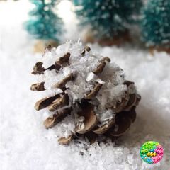 Bột Tuyết Nhân Tạo Trang Trí Giáng Sinh 100G - Decor Cây Thông Noel Xinh Xắn, An Toàn, Không Độc Hại