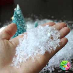 Tuyết Nhân Tạo 50gr - 200gr Trang Trí Giáng Sinh, DIY Miniature Snowflake Décor cho Tiểu Cảnh và Bonsai