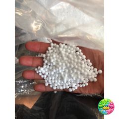 Hạt Xốp Tròn Trắng 1Kg Dùng Làm Gối Lười, Chơi Slime Và Trang Trí Noel - Quà Tặng Độc Đáo, Nghệ Thuật Tuyết