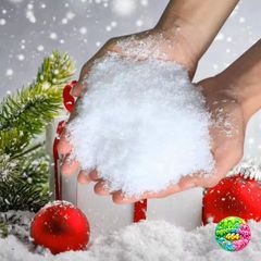 Bột Tuyết Nhân Tạo Giáng Sinh 200g - Trang Trí Cây Thông Noel, Mùa Đông Vui Vẻ, Dễ Dàng Sử Dụng, Màu Trắng & Rực Rỡ