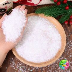 Bột Tuyết Nhân Tạo Giáng Sinh 200g - Trang Trí Cây Thông Noel, Mùa Đông Vui Vẻ, Dễ Dàng Sử Dụng, Màu Trắng & Rực Rỡ