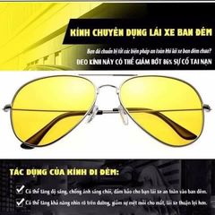 Kính Đi Đêm Chuyên Dụng Giá Rẻ - Kính Mắt Xuyên Đêm Phù Hợp Cho Người Thích Phiêu Lưu và An Toàn Khi Lái Xe Ban Đêm