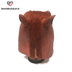 Mặt Nạ Đầu Ngựa Lông Thú Hóa Trang Halloween - Mặt Nạ Cao Su Thân Thiện Môi Trường Cho Tiệc Costume, Lễ Hội, Quà Tặng