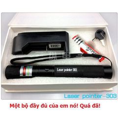 Đèn LAZE Xanh Siêu Mạnh 303 - Đèn Laser Chiếu Sáng Tối Đa 350lm, Thiết Kế Gọn Nhẹ, Chống Nước, Dành Cho Kỹ Sư, Phượt Thủ