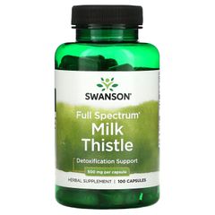 Viên uống giải độc gan Swanson Milk Thistle 500mg - Hỗ trợ chức năng gan và detox hiệu quả - 100 viên của Mỹ