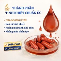 Viên Nhai Bổ Sung DHA Cho Trẻ Em Nature’s Way Kids Smart Bursts 300mg Triple Strength - Hương Vị Trái Cây, Dinh Dưỡng Hằng Ngày