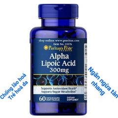Viên uống Alpha Lipoic Acid Puritan’s Pride - Hỗ trợ trẻ hóa, làm sáng da, giảm nám, giúp trí nhớ,