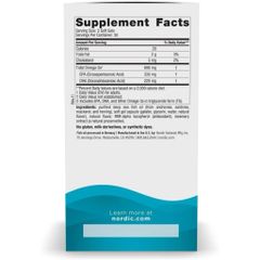 Nordic Naturals Omega-3 Dầu Cá Thanh Lọc - Hỗ Trợ Tim Mạch, Não Bộ & Thị Lực - Viên Nang Dễ Uống Chất Lượng Cao